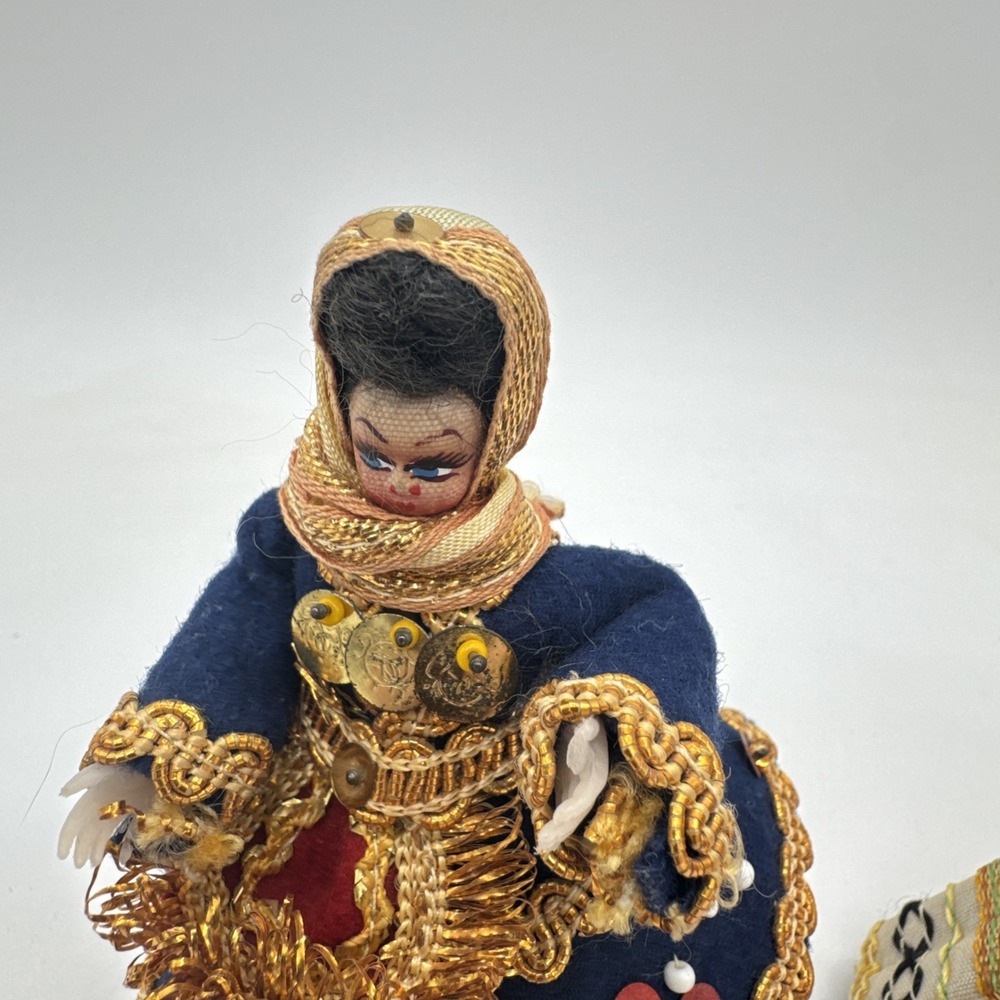 Vintage Greek Folk Art Dolls: Ethnic Clothing, Greece Dancers - Picture 5 of 9